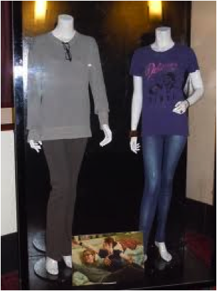 Figure 5. The more dominant figure in the Nic costume (left); the more di-minutive figure costumed as Jules (right.) hollywood movie costumes and props. com. Web.
